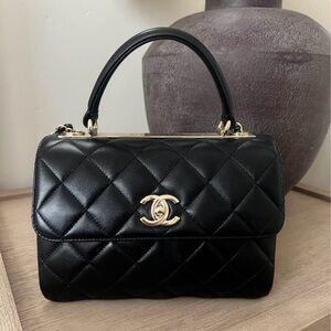 New with receipt Chanel top handle in size small.